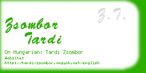 zsombor tardi business card